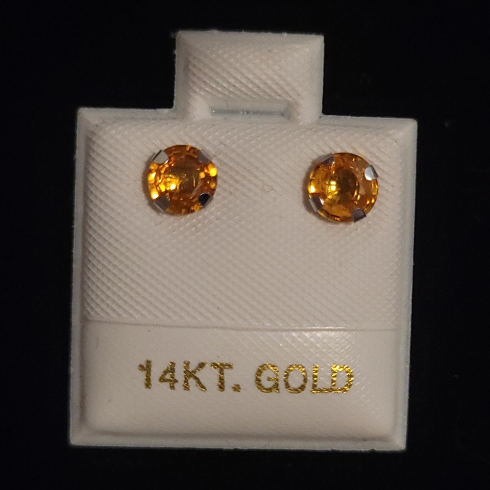 NWOT Sapphire 14kt Earrings